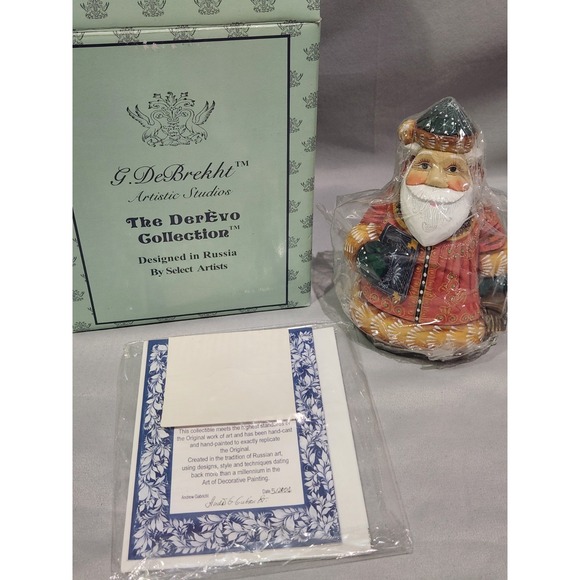 G. Debrekht Other - G. Debrekht Librarian Santa The Derevo Collection 03' Gift Givers Series 51784-2